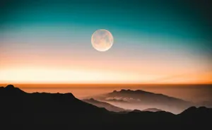 mountain ranges during nighttime jigsaw puzzle