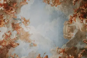 baroque ceiling fresco with cherubs jigsaw puzzle