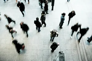 people walking on grey concrete floor during daytime jigsaw puzzle