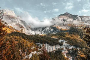 mountain range and forest during daytime jigsaw puzzle