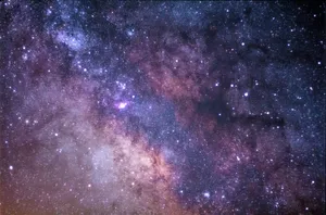 The stars and galaxy as seen from Rocky Mountain National Park. jigsaw puzzle
