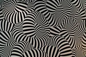 black and white striped textile jigsaw puzzle