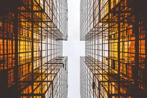 worms eye view of buildings jigsaw puzzle