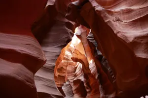 Breathtaking view inside Antelope Canyon showcasing its unique sandstone formations and light play. jigsaw puzzle