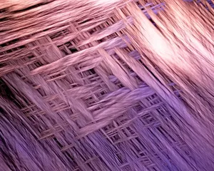 Intricate abstract woven pattern in soft purple and pink hues, evoking texture and dimension. jigsaw puzzle