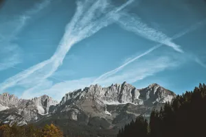 Breathtaking view of Wilder Kaiser mountains in Tirol, Austria with clear skies, an excellent travel destination. jigsaw puzzle
