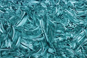 Vibrant teal abstract texture with dynamic brush strokes and artistic patterns. jigsaw puzzle