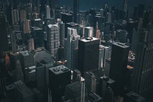Stunning aerial view of Chicago's downtown skyscrapers highlighting urban architecture. jigsaw puzzle