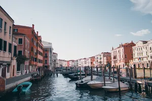 Discover the charm of Venice's canals, offering a glimpse of historic architecture and tranquil waterways. jigsaw puzzle