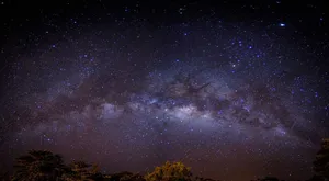 Breathtaking view of the Milky Way and starry night sky over San José, Costa Rica. jigsaw puzzle