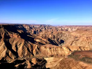 A breathtaking view of Fish River Canyon's vast and rugged landscape in Namibia. jigsaw puzzle