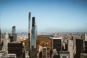 Aerial view of New York City's skyline with Central Park during autumn season. jigsaw puzzle