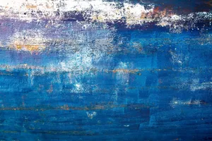 Vibrant abstract texture with blue painted layers and patterns creating a dynamic visual effect. jigsaw puzzle