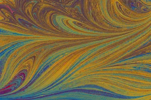 Dynamic abstract art featuring vibrant swirling patterns and colorful textures, evoking movement and creativity. jigsaw puzzle