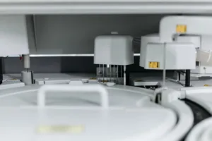 Detailed view of cutting-edge laboratory machinery for scientific analysis. jigsaw puzzle