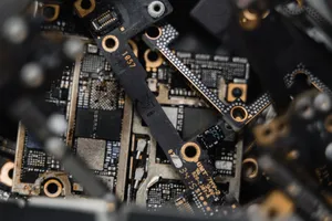 Detailed view of circuit boards highlighting intricate electronics components for hardware insights. jigsaw puzzle