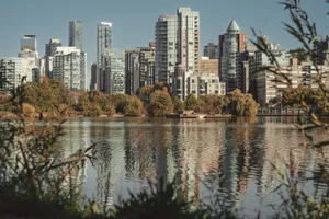 Beautiful Vancouver skyline with waterfront reflections showcasing modern architecture. jigsaw puzzle