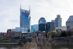 View of Nashville's iconic AT&T Building and downtown skyline. jigsaw puzzle