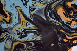 Vibrant abstract swirl patterns created using acrylic paint. jigsaw puzzle
