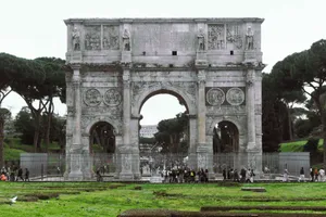 The historic Arch of Constantine, a famous Roman landmark in Rome, Italy. jigsaw puzzle