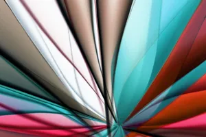 Dynamic abstract image with vibrant colorful light streaks and patterns creating a modern artistic effect. jigsaw puzzle