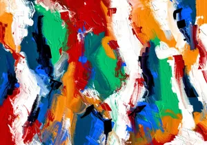 Colorful abstract acrylic painting showcasing dynamic brushstrokes and texture. jigsaw puzzle