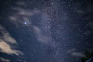 A breathtaking view of the Milky Way galaxy against a clear, starry night sky. jigsaw puzzle